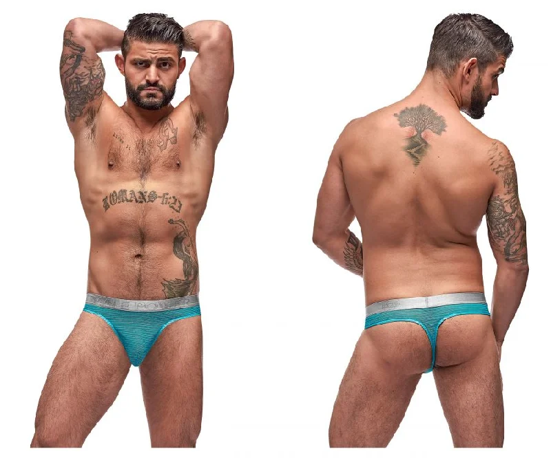 Male Power Mesh Rib Bong Thongs