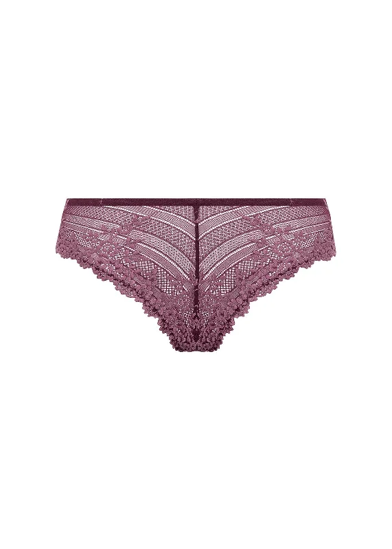 Wacoal Embrace Lace Tanga - Italian Plum / Valerian