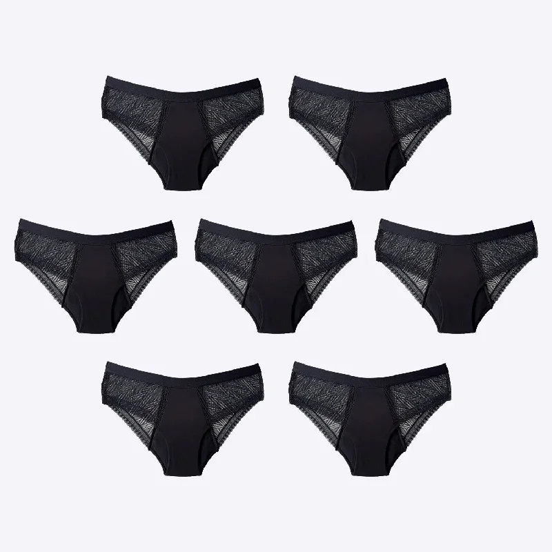 WUKA Ultimate™ Mesh Lace - Hipster Brief - Medium - 7 Full Switch Set