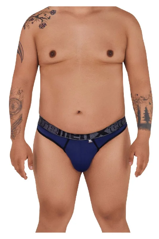 Xtremen 91101X Microfiber Thongs Dark Blue Plus Sizes