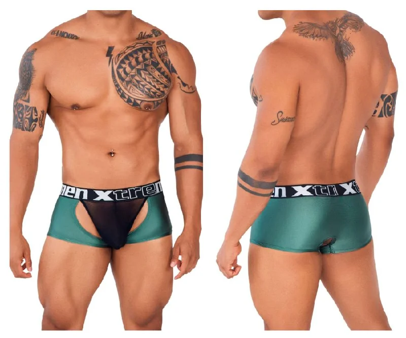 Xtremen 91125 Daring Mesh Trunks Green