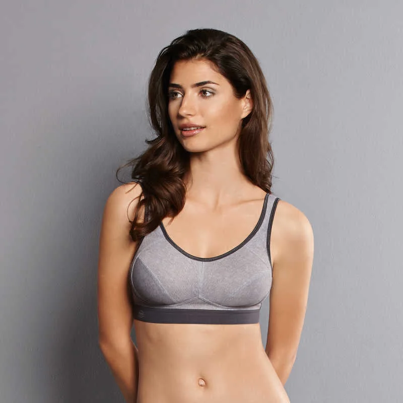 ANITA EXTREME CONTROL POST MASTECTOMY BRA BILATEREAL HEATHER GREY