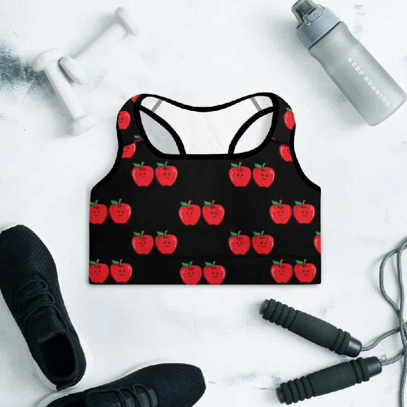 Apples Padded Sports Bra