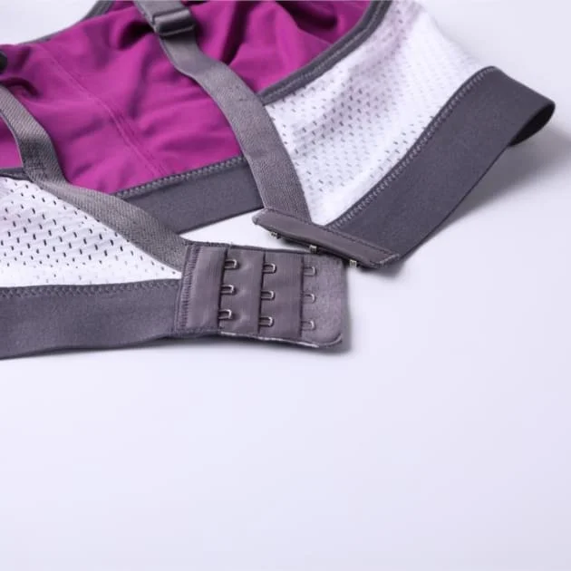 High Control Wire Free Non-Padded Purple Sports Bra