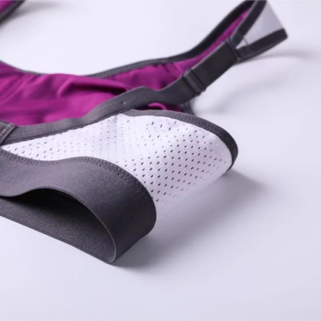 High Control Wire Free Non-Padded Purple Sports Bra