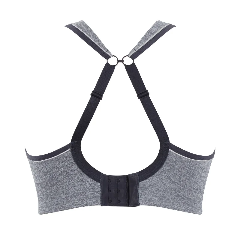 SCULPTRESSE NON PADDED SPORTS BRA CHARCOAL MARL