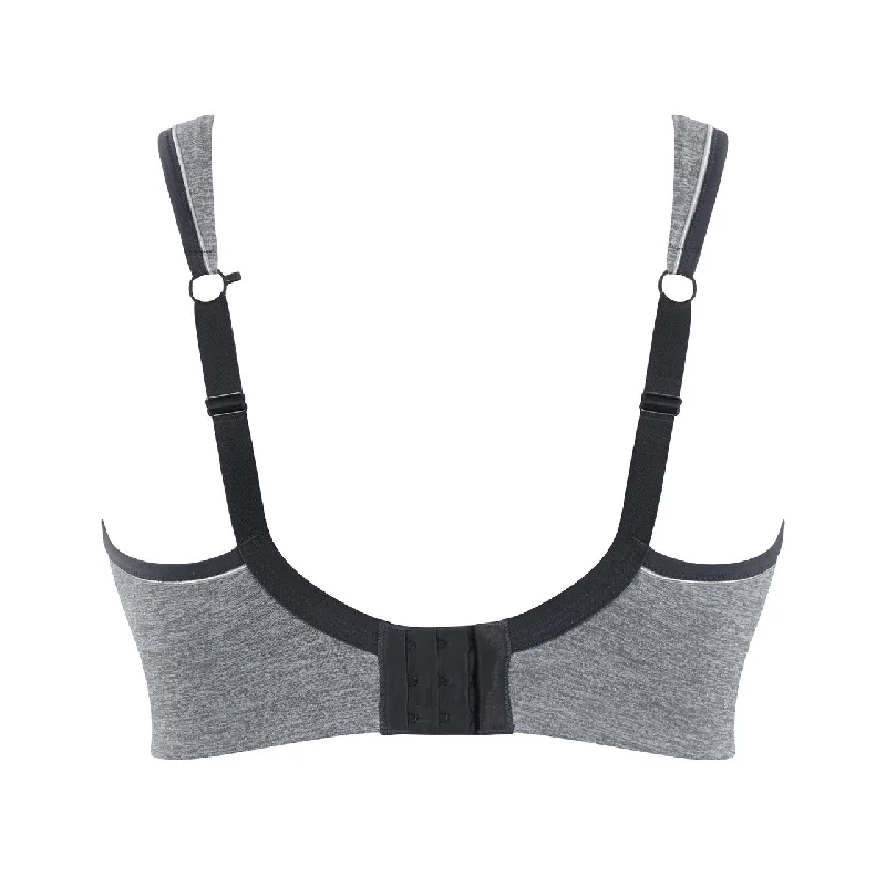 SCULPTRESSE NON PADDED SPORTS BRA CHARCOAL MARL