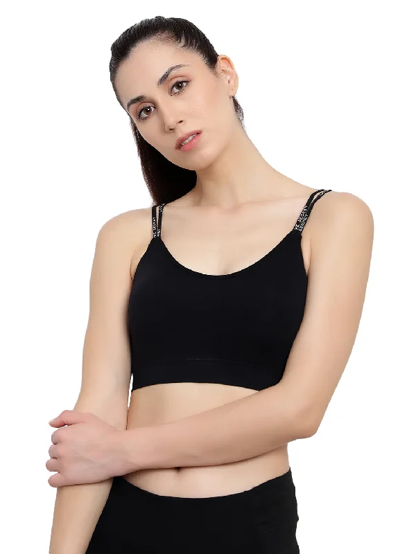 Velvi Figure Black Sports Bra