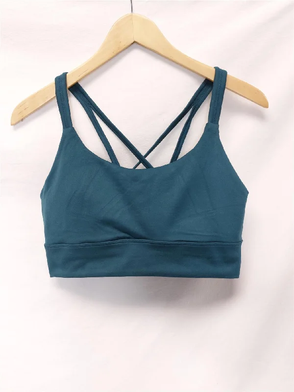 Yoga Top Sports Bra Marika/Zobha Plain Crop Supersoft Padded Non-Wired Comfort